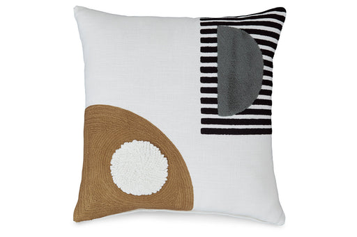 Longsum Black/White/Honey Pillow - A1000927P - Vega Furniture