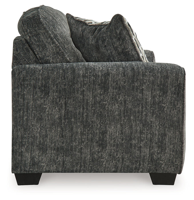 Lonoke Gunmetal Loveseat - 5050435 - Vega Furniture