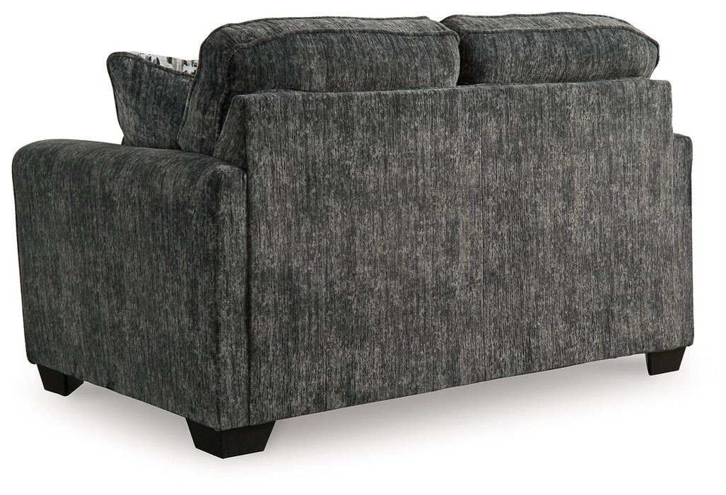 Lonoke Gunmetal Loveseat - 5050435 - Vega Furniture