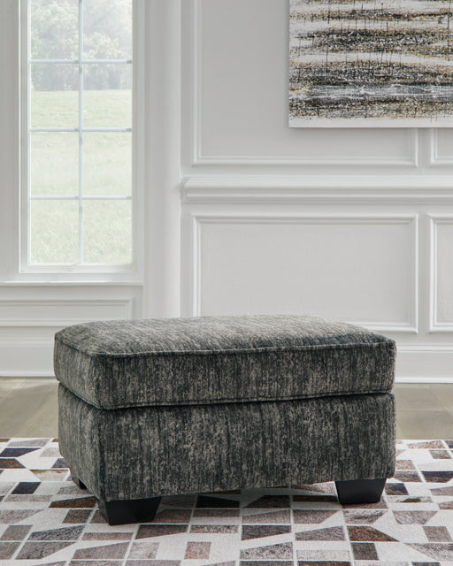 Lonoke Gunmetal Ottoman - 5050414 - Vega Furniture