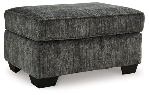 Lonoke Gunmetal Ottoman - 5050414 - Vega Furniture