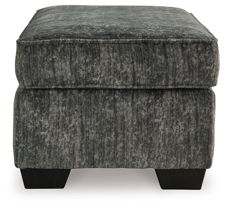 Lonoke Gunmetal Ottoman - 5050414 - Vega Furniture
