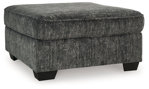 Lonoke Gunmetal Oversized Accent Ottoman - 5050408 - Vega Furniture