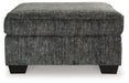 Lonoke Gunmetal Oversized Accent Ottoman - 5050408 - Vega Furniture