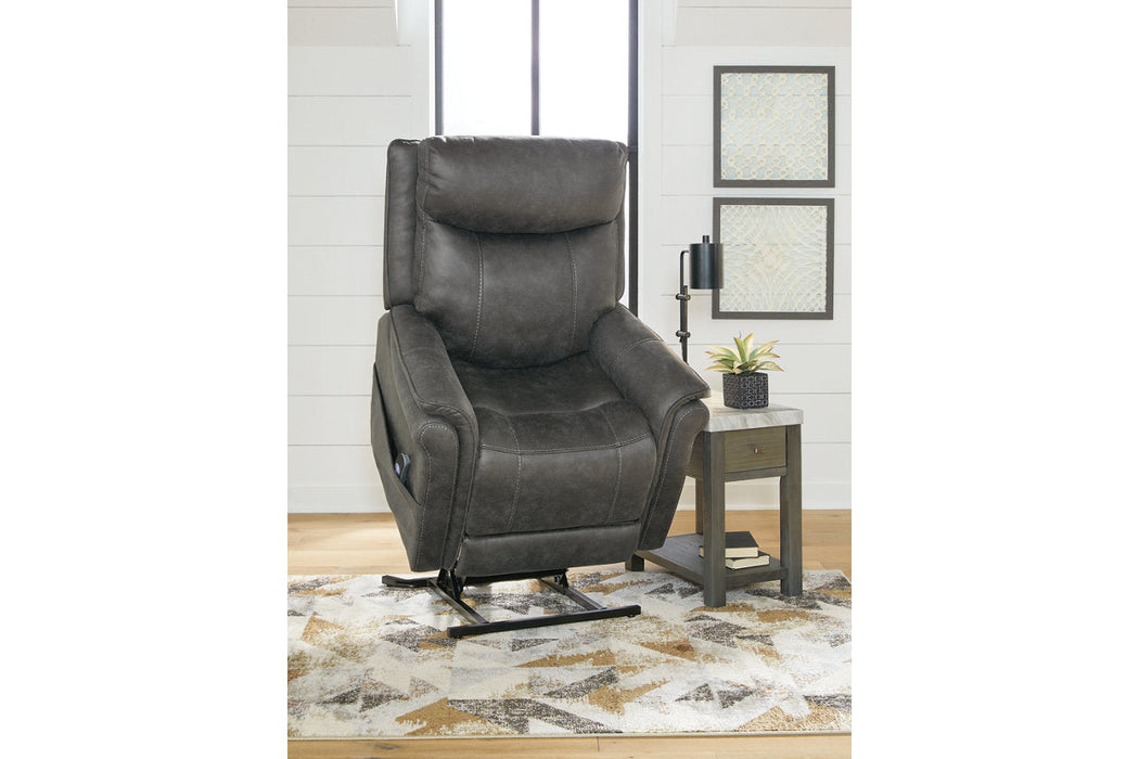 Lorreze Steel Power Lift Recliner - 8530512 - Vega Furniture