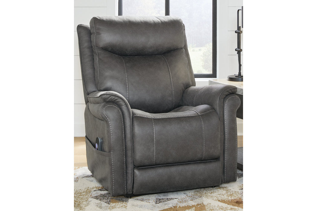 Lorreze Steel Power Lift Recliner - 8530512 - Vega Furniture