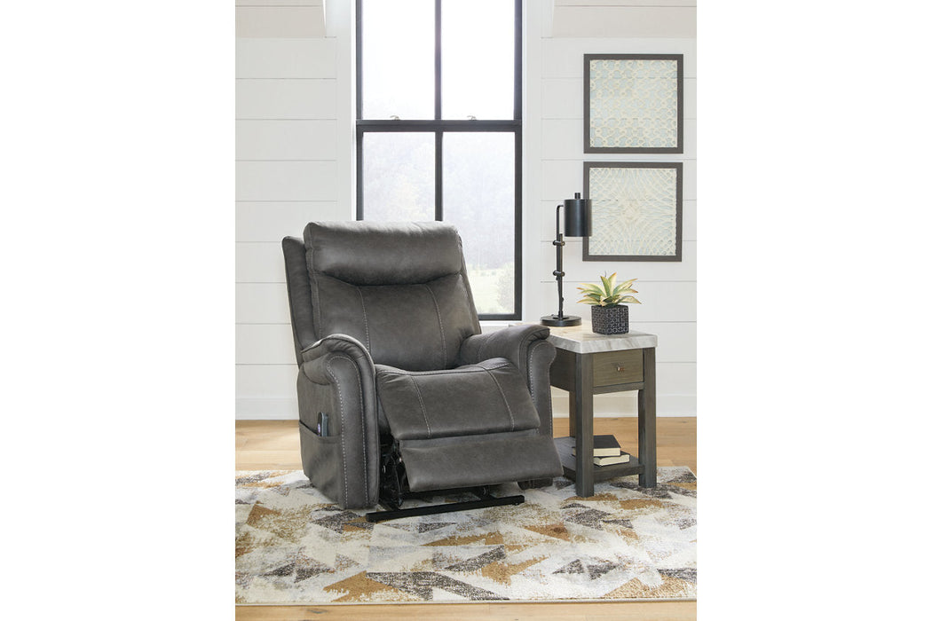 Lorreze Steel Power Lift Recliner - 8530512 - Vega Furniture