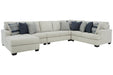 Lowder Stone 5-Piece LAF Sectional - SET | 1361116 | 1361134 | 1361156 | 1361177 | 1361146 | 1361108 - Vega Furniture