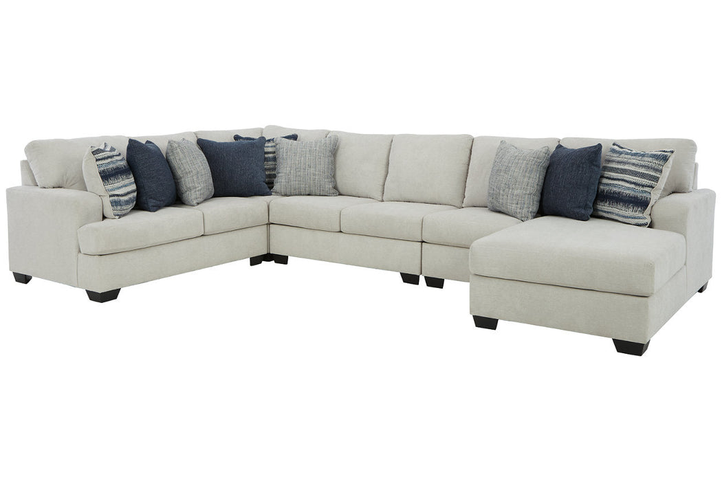 Lowder Stone 5-Piece RAF Sectional - SET | 1361117 | 1361134 | 1361155 | 1361177 | 1361146 | 1361108 - Vega Furniture