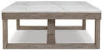 Loyaska Brown/Ivory Coffee Table - T789-1 - Vega Furniture
