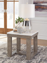 Loyaska Brown/Ivory End Table - T789-2 - Vega Furniture