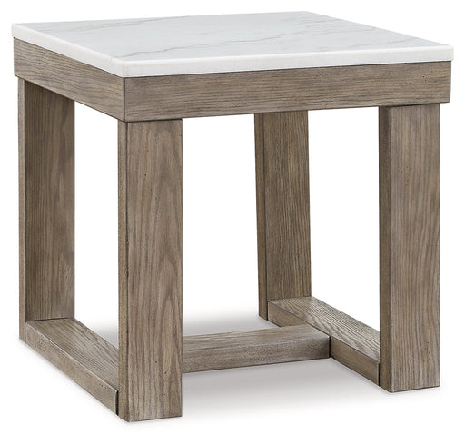 Loyaska Brown/Ivory End Table - T789-2 - Vega Furniture
