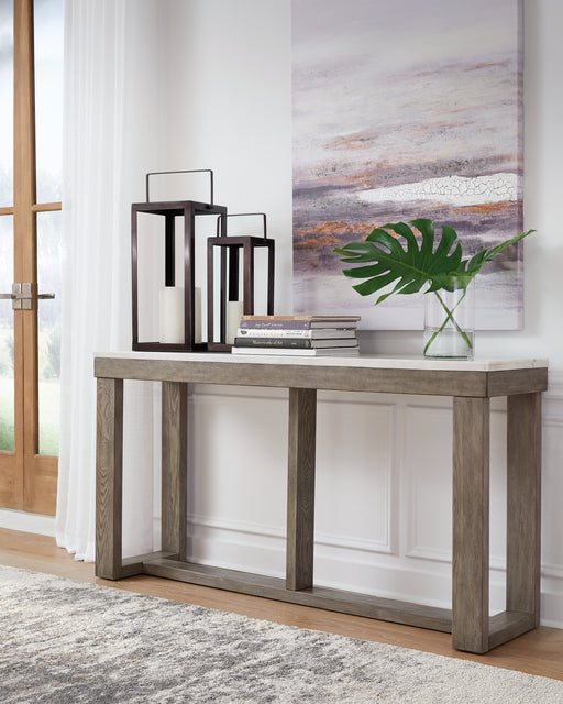 Loyaska Brown/Ivory Sofa Table - T789-4 - Vega Furniture
