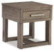 Loyaska Grayish Brown/White End Table - T854-3 - Vega Furniture