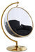 Luna Black Acrylic Swing Bubble Accent Chair - 508Black - Vega Furniture