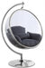 Luna Grey Acrylic Swing Bubble Accent Chair - 507Grey - Vega Furniture