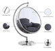 Luna Grey Acrylic Swing Bubble Accent Chair - 507Grey - Vega Furniture