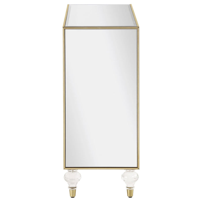 Lupin Mirror/Champagne 2-Door Accent Cabinet - 951854 - Vega Furniture