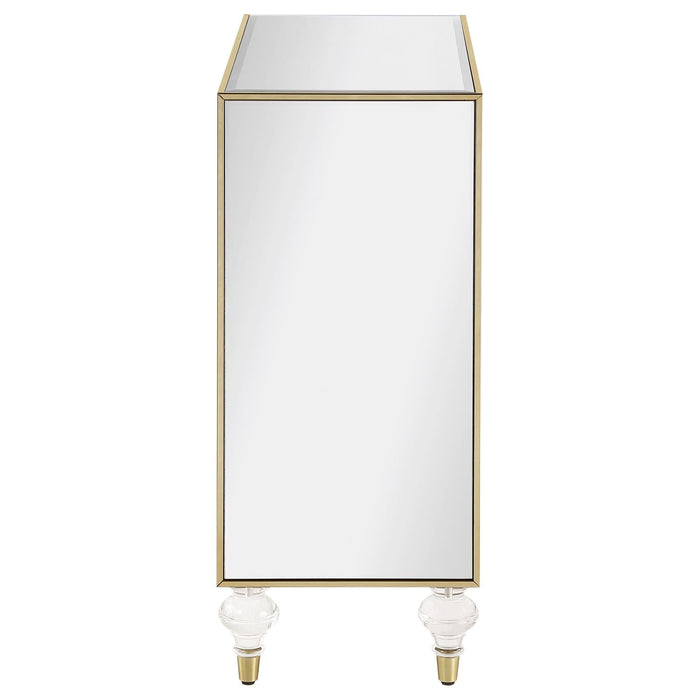 Lupin Mirror/Champagne 2-Door Accent Cabinet - 951854 - Vega Furniture