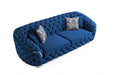 Lupino Blue Velvet Living Room Set - LUPINOBLUE-SL - Vega Furniture