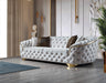 Lupino Ivory Velvet Living Room Set - LUPINOIVORY-SL - Vega Furniture