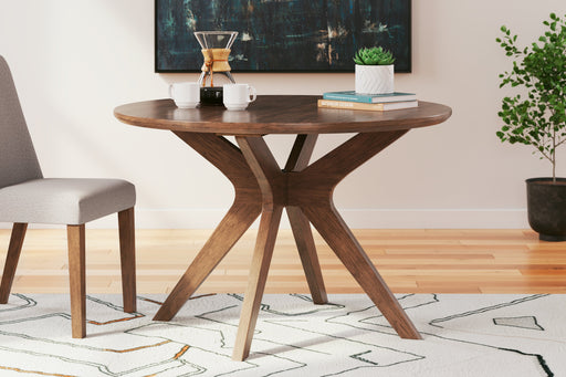 Lyncott Brown Dining Table - D615-15 - Vega Furniture