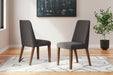 Lyncott Charcoal/Brown Dining Chair, Set of 2 - D615-02 - Vega Furniture