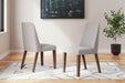 Lyncott Gray/Brown Dining Chair, Set of 2 - D615-01 - Vega Furniture