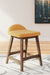 Lyncott Mustard/Brown Counter Height Barstool, Set of 2 - D615-424 - Vega Furniture