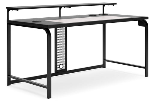 Lynxtyn Black Home Office Desk - H400-144 - Vega Furniture