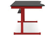 Lynxtyn Red/Black Home Office Desk - H400-427 - Vega Furniture