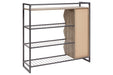 Maccenet Grayish Brown/Gunmetal Shoe Rack - Z1510473 - Vega Furniture