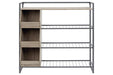 Maccenet Grayish Brown/Gunmetal Shoe Rack - Z1510473 - Vega Furniture