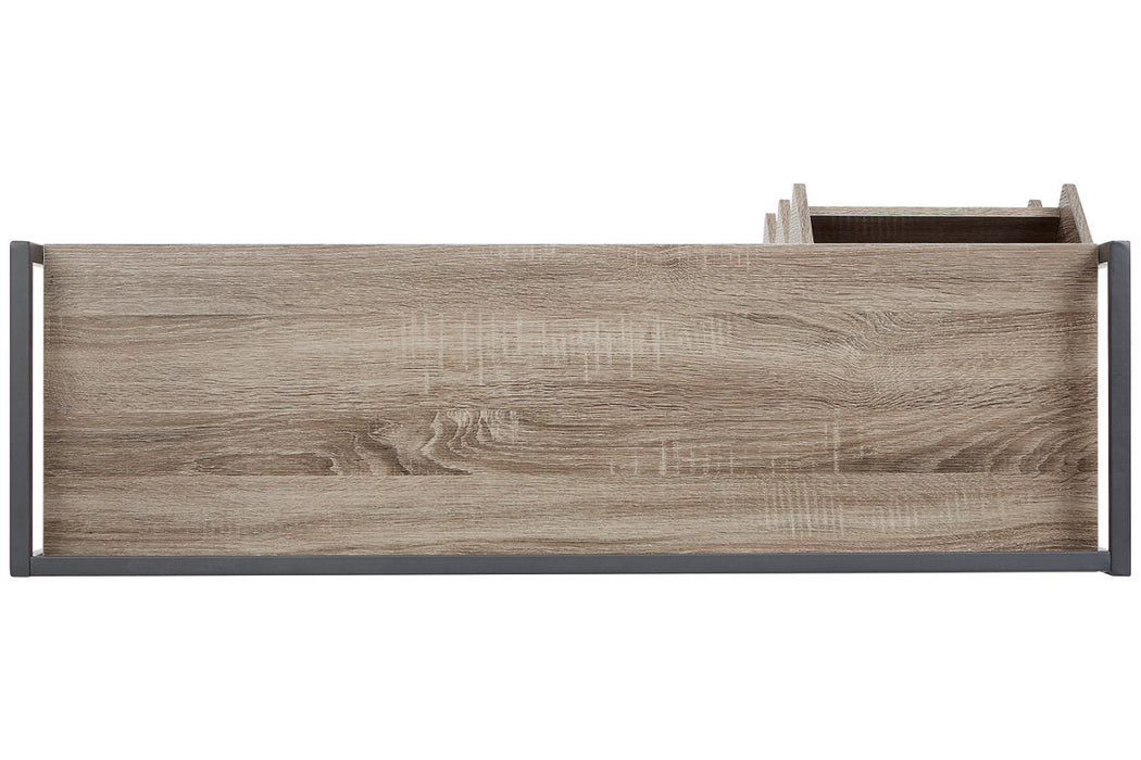 Maccenet Grayish Brown/Gunmetal Shoe Rack - Z1510473 - Vega Furniture