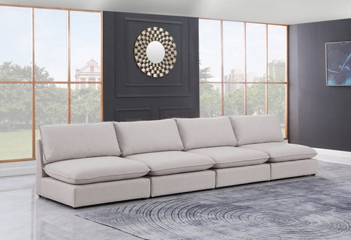 Mackenzie Beige Linen Textured 160" Modular Sofa - 688Beige-S160A - Vega Furniture