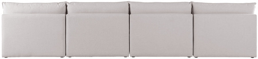 Mackenzie Beige Linen Textured 160" Modular Sofa - 688Beige-S160A - Vega Furniture