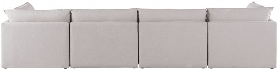 Mackenzie Beige Linen Textured 160" Modular Sofa - 688Beige-S160B - Vega Furniture