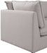 Mackenzie Beige Linen Textured 80" Modular Loveseat - 688Beige-S80B - Vega Furniture