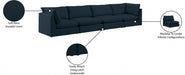 Mackenzie Blue Linen Textured 160" Modular Sofa - 688Navy-S160B - Vega Furniture