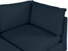 Mackenzie Blue Linen Textured 80" Modular Sofa - 688Navy-S80B - Vega Furniture