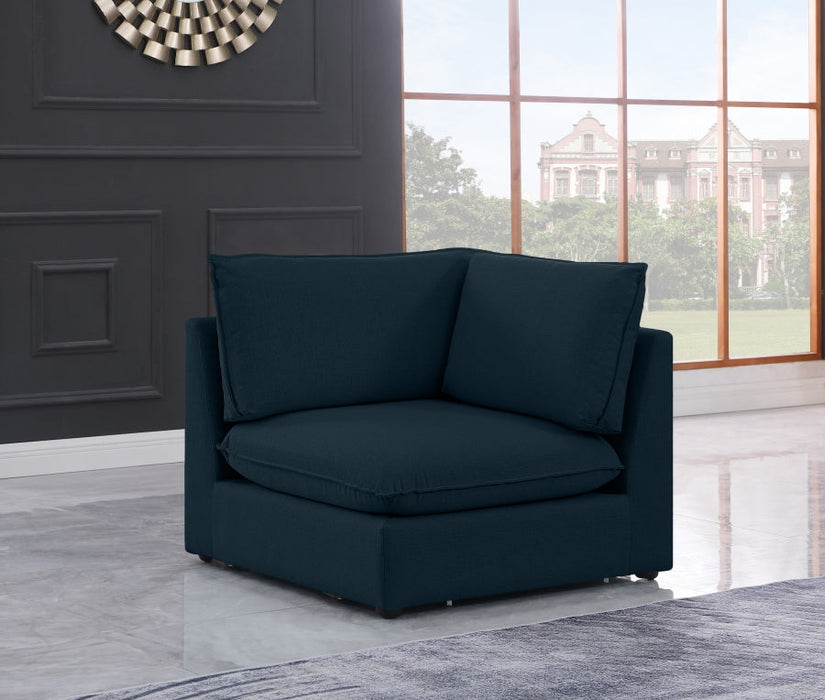 Mackenzie Blue Modular Corner Chair - 688Navy-Corner - Vega Furniture