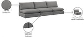 Mackenzie Grey Linen Textured 120" Modular Sofa - 688Grey-S120A - Vega Furniture