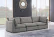 Mackenzie Grey Linen Textured 120" Modular Sofa - 688Grey-S120B - Vega Furniture