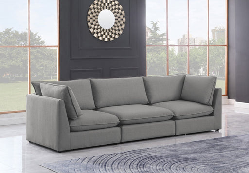 Mackenzie Grey Linen Textured 120" Modular Sofa - 688Grey-S120B - Vega Furniture