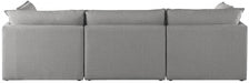 Mackenzie Grey Linen Textured 120" Modular Sofa - 688Grey-S120B - Vega Furniture