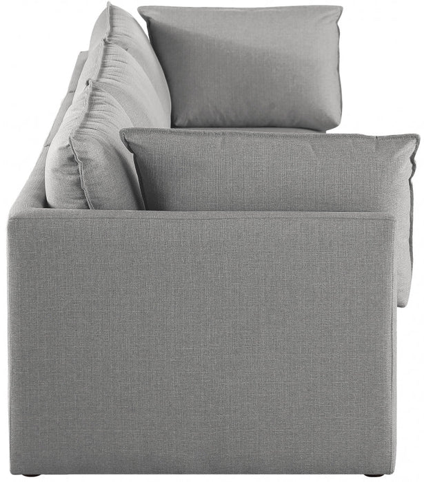 Mackenzie Grey Linen Textured 120" Modular Sofa - 688Grey-S120B - Vega Furniture