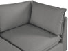 Mackenzie Grey Linen Textured 120" Modular Sofa - 688Grey-S120B - Vega Furniture