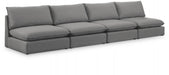 Mackenzie Grey Linen Textured 160" Modular Sofa - 688Grey-S160A - Vega Furniture