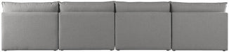 Mackenzie Grey Linen Textured 160" Modular Sofa - 688Grey-S160A - Vega Furniture