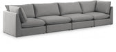 Mackenzie Grey Linen Textured 160" Modular Sofa - 688Grey-S160B - Vega Furniture